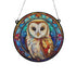 Bernadette Barn Owl Stained Glass Effect Suncatcher